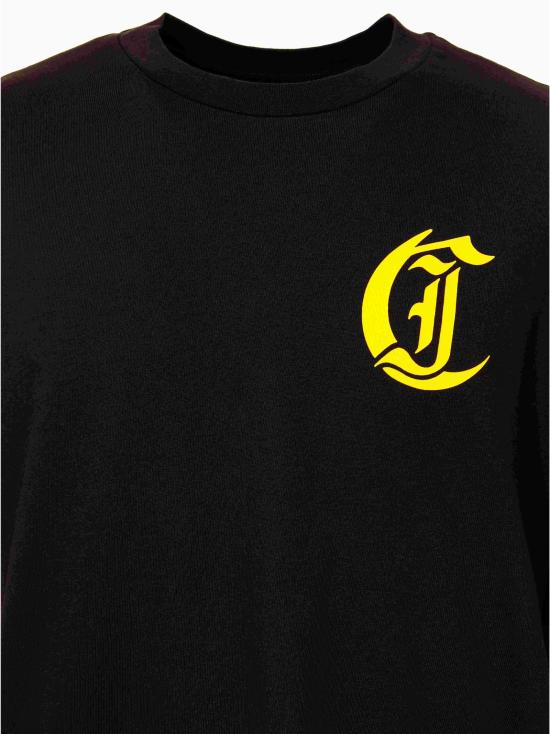 25SS 저스트까발리 반팔 티셔츠 78OAHT04 CJ518899 Black - JUST CAVALLI