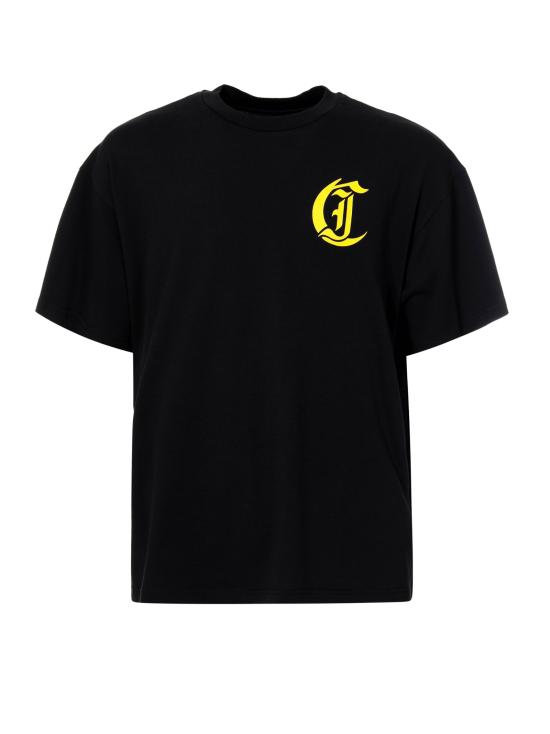 25SS 저스트까발리 반팔 티셔츠 78OAHT04 CJ518899 Black