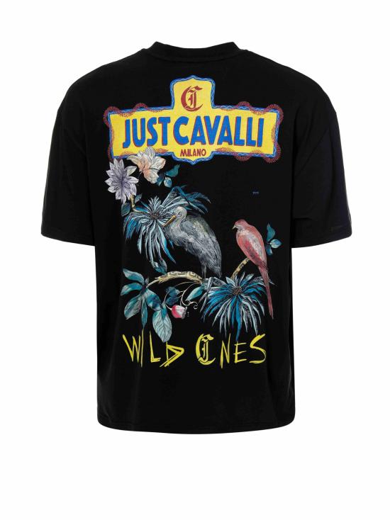 25SS 저스트까발리 반팔 티셔츠 78OAHT04 CJ518899 Black - JUST CAVALLI