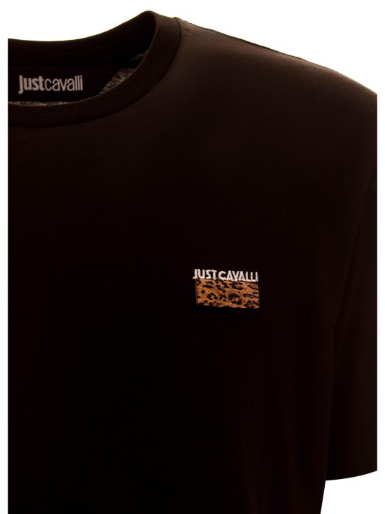 25SS 저스트까발리 반팔 티셔츠 78OAHE11 CJ110899 Black - JUST CAVALLI