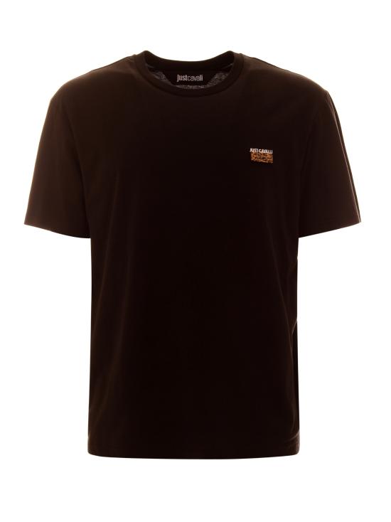 25SS 저스트까발리 반팔 티셔츠 78OAHE11 CJ110899 Black