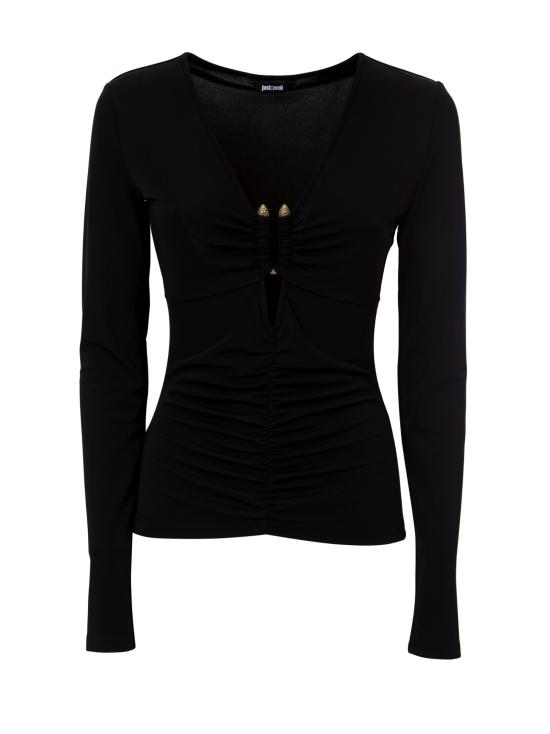 25SS 저스트까발리 긴팔 티셔츠 78PAH619 J0116899 Black