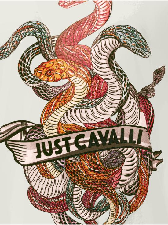 25SS 저스트까발리 반팔 티셔츠 78OAHT10 CJ500004 White - JUST CAVALLI