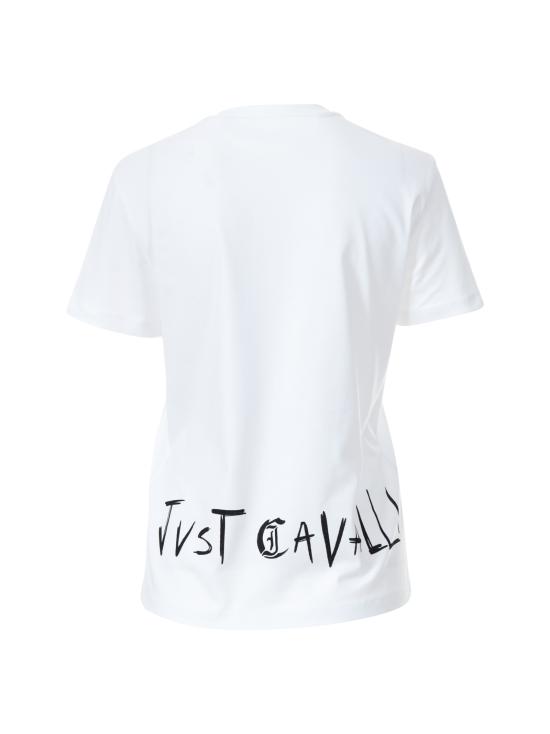 25SS 저스트까발리 반팔 티셔츠 78PAHT04 CJ500003 White - JUST CAVALLI