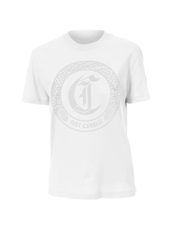 25SS 저스트까발리 반팔 티셔츠 78PAHT01 CJ500003 White