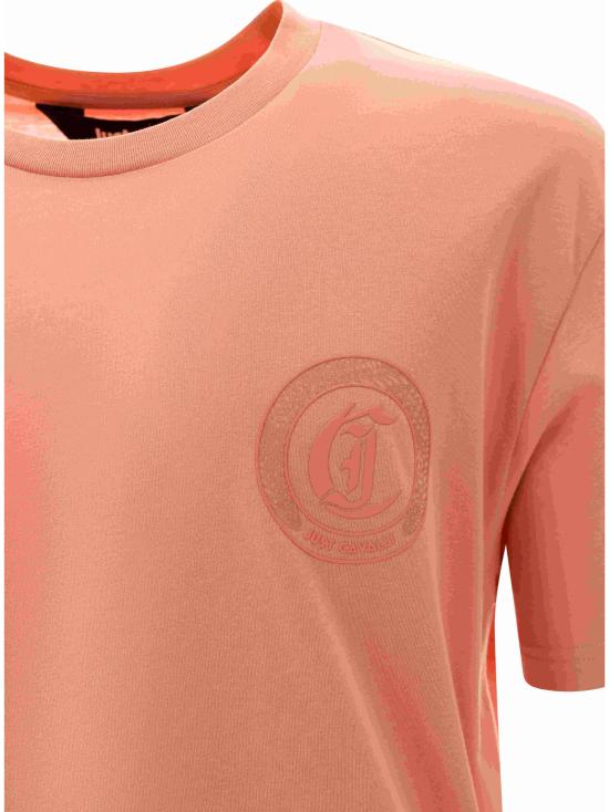 25SS 저스트까발리 반팔 티셔츠 78OAHT01 CJ500429 Pink - JUST CAVALLI