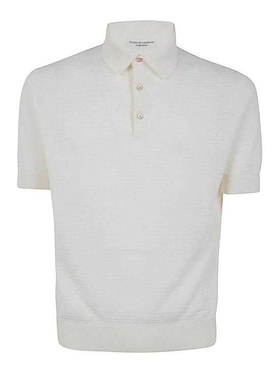 26SS 필리포 드 로렌티스 폴로 티셔츠 PL1MCCR14T020 White