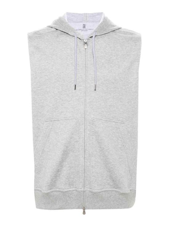  브루넬로 쿠치넬리 민소매 티셔츠 MM8319079GC1252 Grey