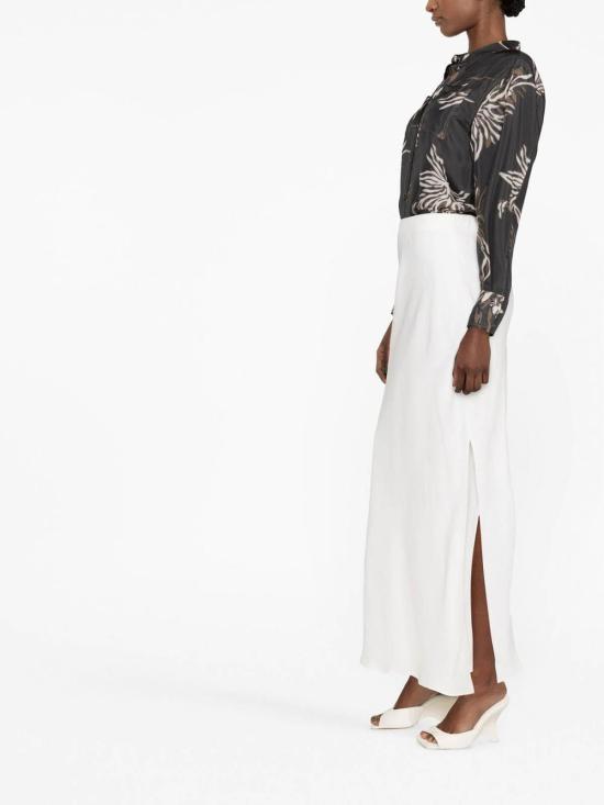 27SS 브루넬로 쿠치넬리 미디 스커트 MH126G3396C600 White - BRUNELLO CUCINELLI