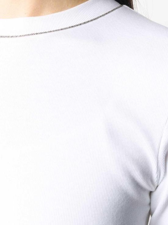 26SS 브루넬로 쿠치넬리 모닐리 장식 니트탑 M0TC8BJ310C159 White - BRUNELLO CUCINELLI