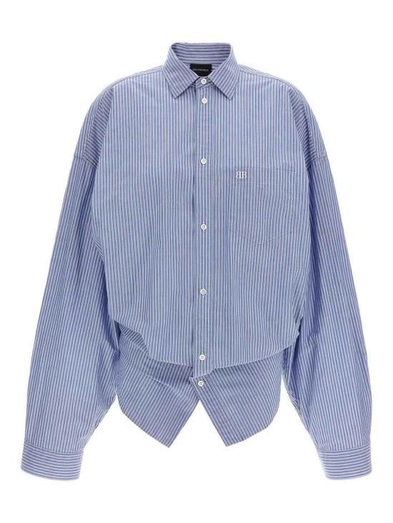  발렌시아가 블라우스 809158TRM264640 Light Blue