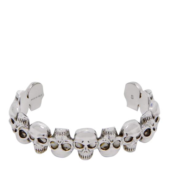 25SS 알렉산더 맥퀸 브레이슬릿 823322 J161N0446 Silver