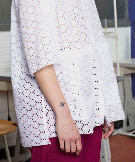  카미엘 포트젠스 폴로 티셔츠 CAFM241PRSH006WH WHITE DOM - CAMIEL FORTGENS