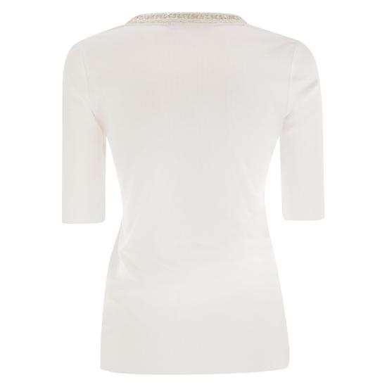 25SS 파비아나 필리피 반팔 티셔츠 JED275F151 WHITE - FABIANA FILIPPI