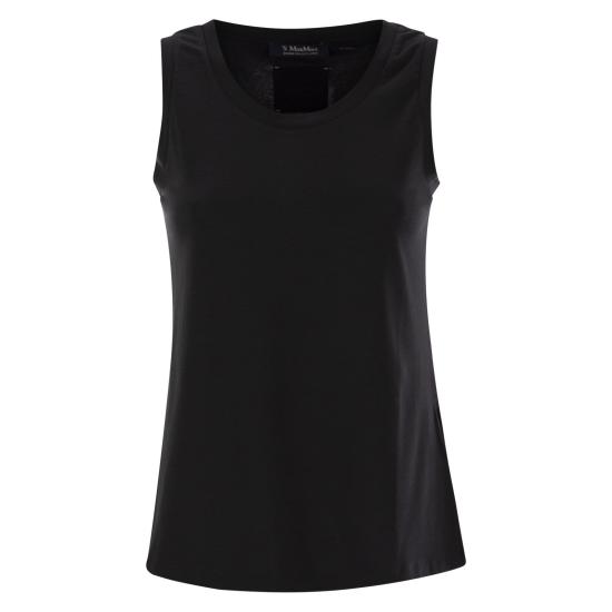 25SS 에스막스마라 민소매 티셔츠 2519941033600 BLACK