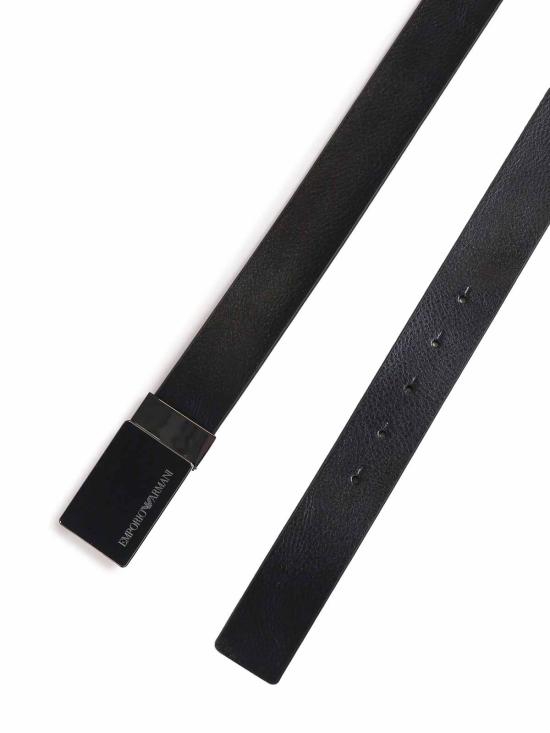 26SS 엠포리오 아르마니 가죽 벨트 Y4S427YTU7J84372 Black - EMPORIO ARMANI