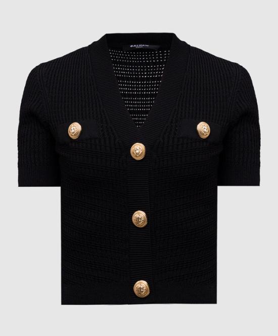 25SS 발망 가디건 EF0KL225KI42 0PA Black