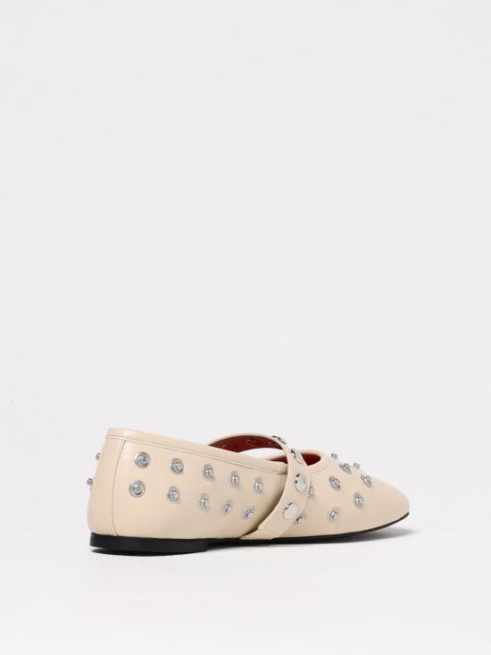 25SS 스텔라 맥카트니 플랫 슈즈 810473W1G90 9320 Yellow Cream - STELLA MCCARTNEY