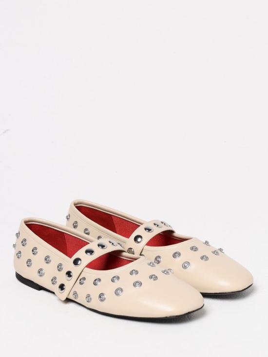 25SS 스텔라 맥카트니 플랫 슈즈 810473W1G90 9320 Yellow Cream - STELLA MCCARTNEY