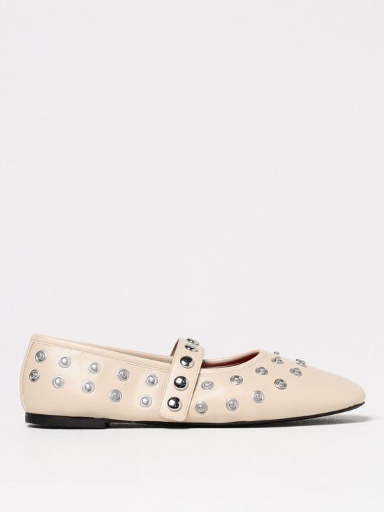 25SS 스텔라 맥카트니 플랫 슈즈 810473W1G90 9320 Yellow Cream