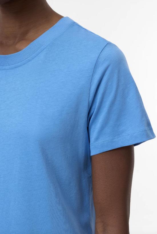  클로즈드 반팔 티셔츠 닫힌 기본 코튼 티셔츠 블루 - CLOSED