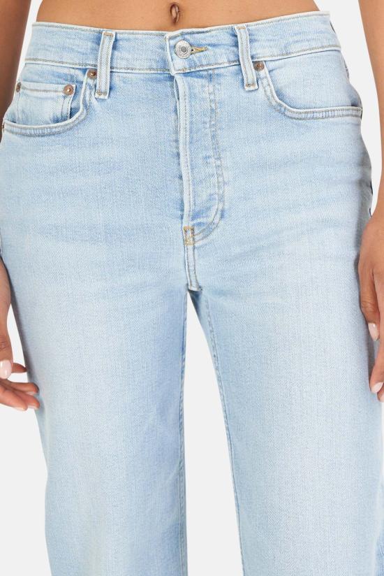  리던 데님 팬츠 70년대 스토브 파이프 리버 페이드 재/완성 - RE/DONE