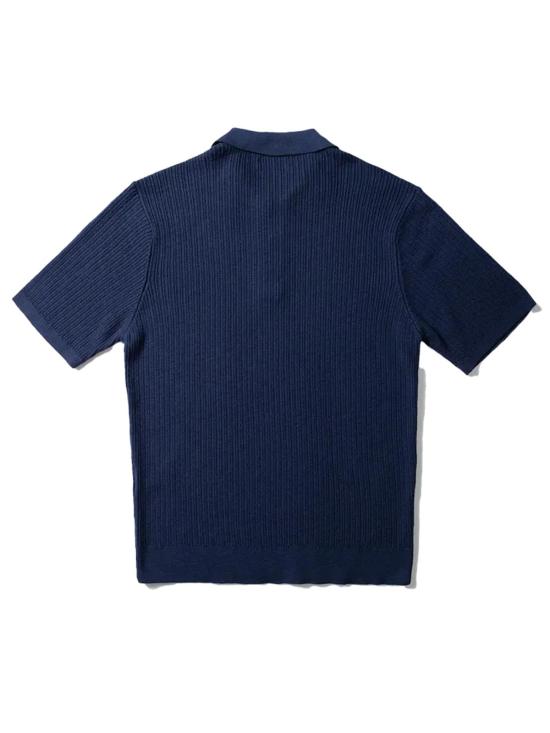  에드몬드 스튜디오 폴로 티셔츠 선셋 폴로 네이비 - EDMMOND STUDIOS