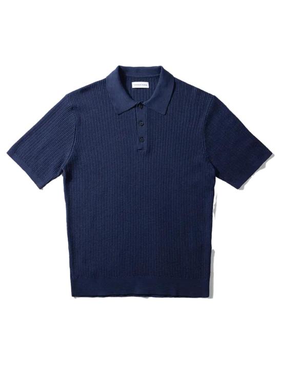  에드몬드 스튜디오 폴로 티셔츠 선셋 폴로 네이비