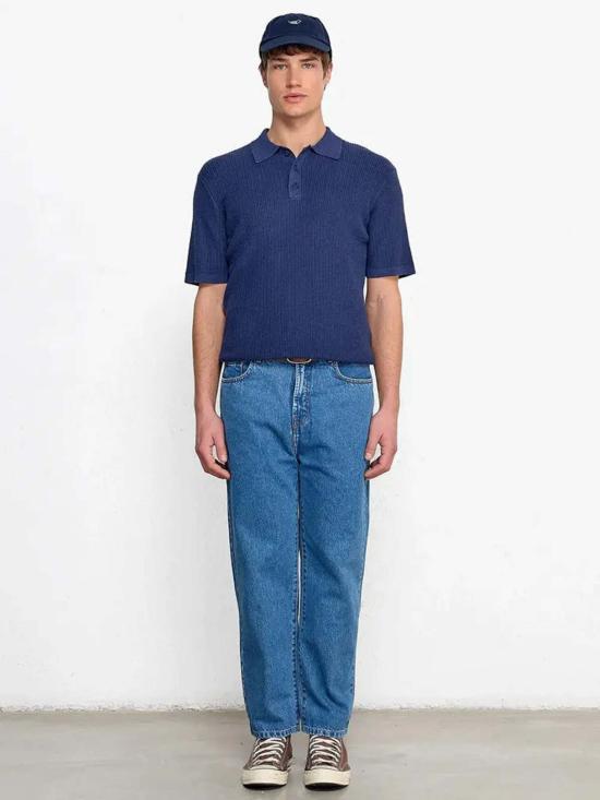  에드몬드 스튜디오 폴로 티셔츠 선셋 폴로 네이비 - EDMMOND STUDIOS
