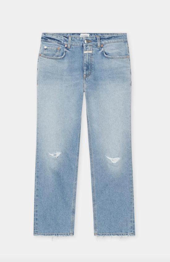  클로즈드 데님 팬츠 밀로 스트레이트 레그 진 미드 블루 - CLOSED