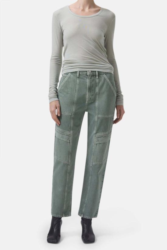  에이골디 스트레이트 팬츠 아골드 쿠퍼 카고 팬츠 살라맨더