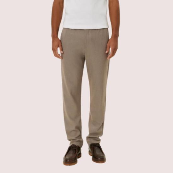  레듀 트레이닝/조거 팬츠 Les Deux Como 테이퍼드 드로스트링  월넛 멜란지 - LES DEUX