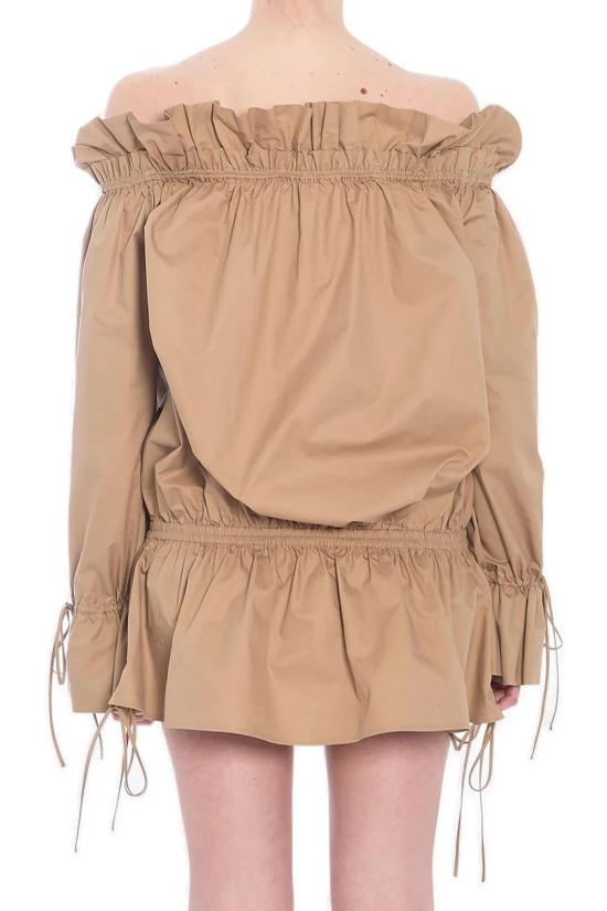 25SS 생로랑 미디 원피스 820966Y3K75 2560 BEIGE - SAINT LAURENT