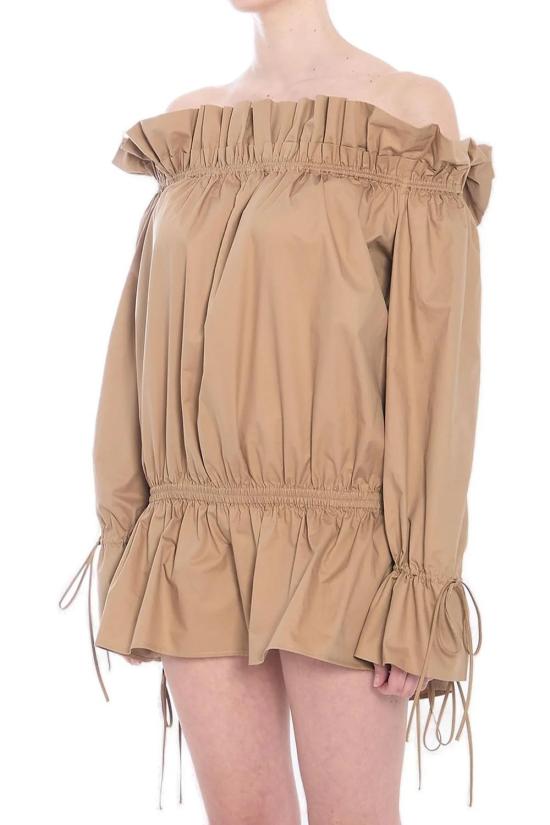 25SS 생로랑 미디 원피스 820966Y3K75 2560 BEIGE - SAINT LAURENT