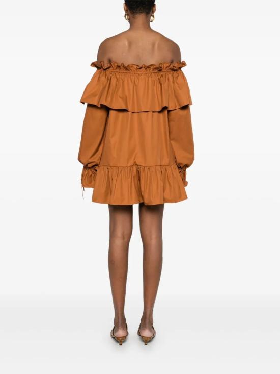 25SS 생로랑 숏 원피스 820312Y3A99 CARAMEL - SAINT LAURENT