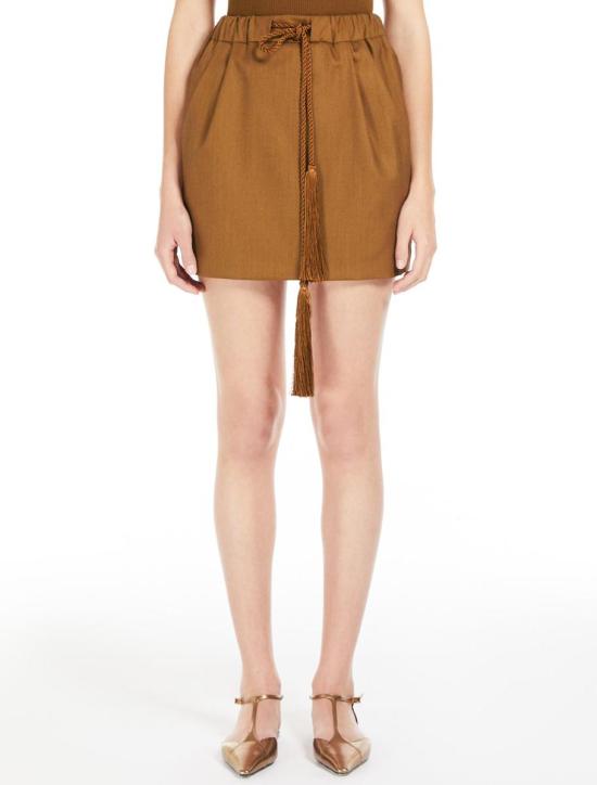 25SS 막스마라 숏 스커트 2511101031600014 Brown - MAX MARA