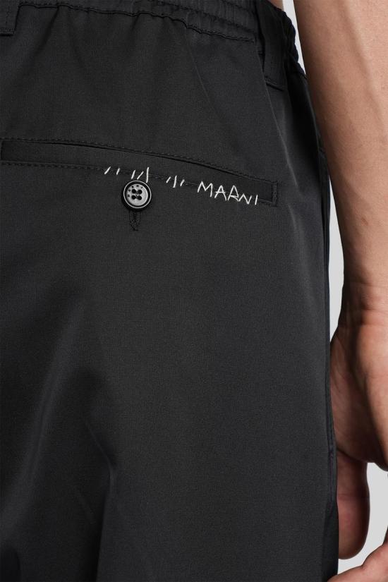 25FW 마르니 스트레이트 팬츠 415291 PUMU0156S0UTP789 Black - MARNI