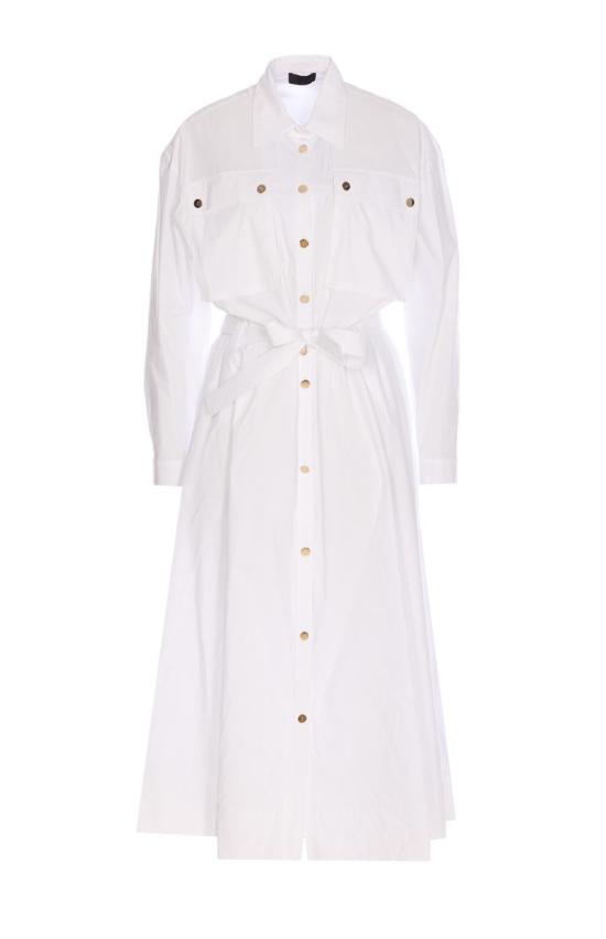 25SS 리우조 미디 원피스 CA5293TS24611111 WHITE