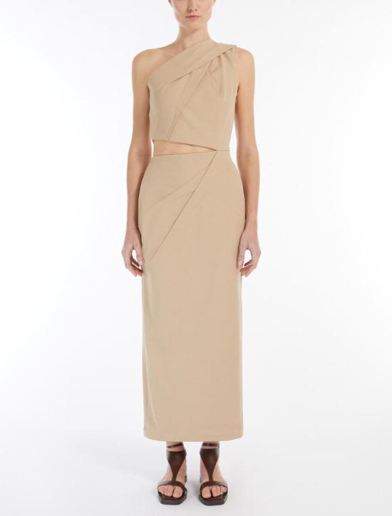 25SS 막스마라 롱 원피스 2511221233600011 BROWN - MAX MARA