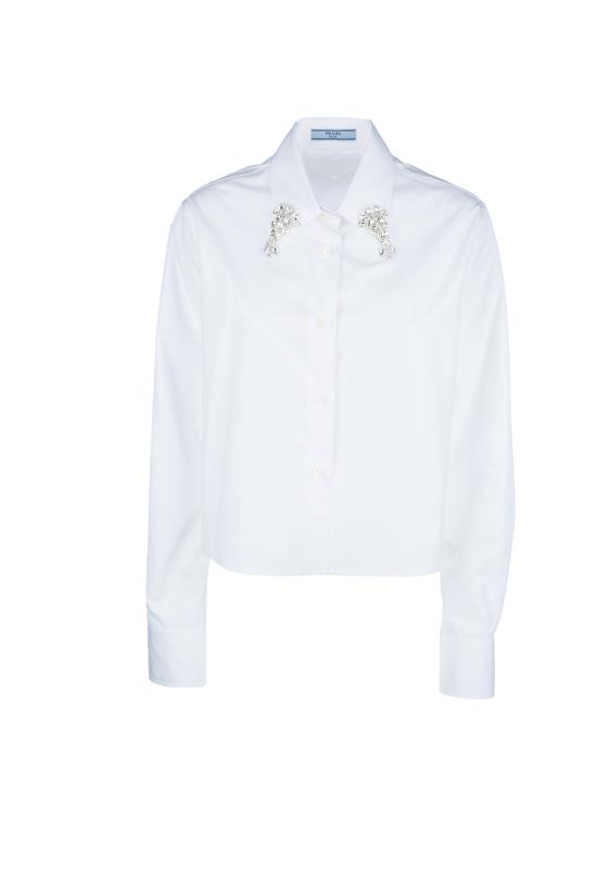 25SS 프라다 셔츠 P472HR155W F0009 Bianco
