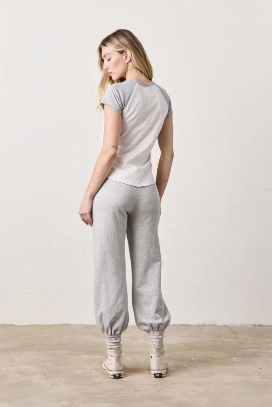  NSF 반팔 티셔츠 Nsf Tommy Colorblock Raglan Crew 아이보리 및 헤더 그레이 - OTHER BRANDS