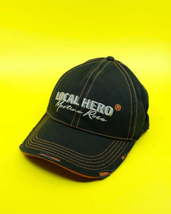  마틴로즈 볼캡 마틴 로즈 롤백 캡 블랙/오렌지