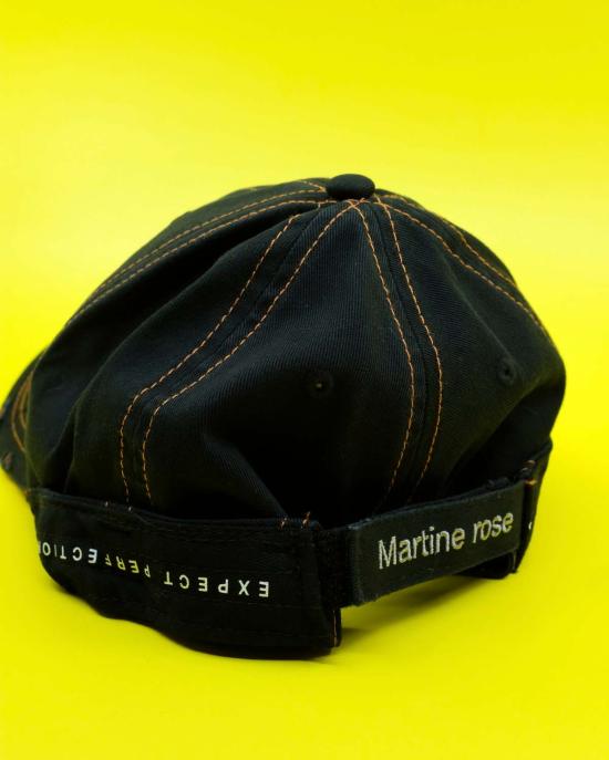  마틴로즈 볼캡 마틴 로즈 롤백 캡 블랙/오렌지 - MARTINE ROSE