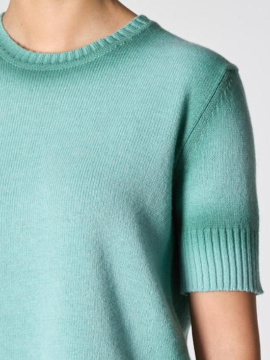  로베르토 콜리나 스웨터 Roberto Collina 캐시미어 티셔츠 Aqua Verde - ROBERTO COLLINA