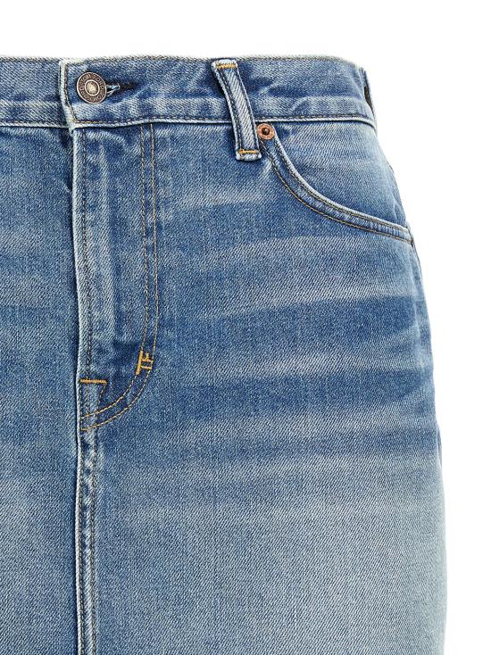 25FW 톰포드 숏 스커트 GCD087DEX231HB601 Light Blue - TOMFORD