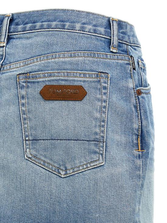 25FW 톰포드 숏 스커트 GCD087DEX231HB601 Light Blue - TOMFORD