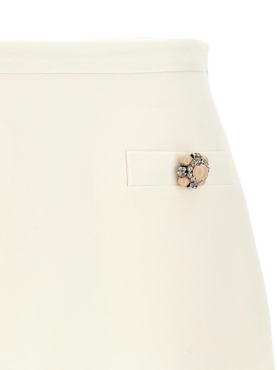 25SS 발렌티노 가라바니 숏 스커트 B3RACH71CFA03 White - VALENTINO GARAVANI