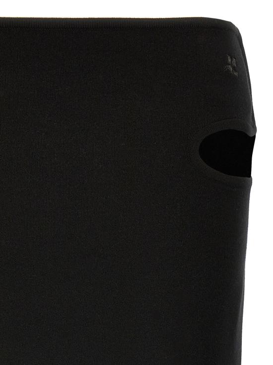 25SS 쿠레쥬 롱 스커트 125MJU231FI00019999 Black - COURREGES