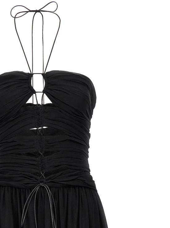 25FW 톰포드 롱 스커트 AB3471FAX852LB999 Black - TOMFORD