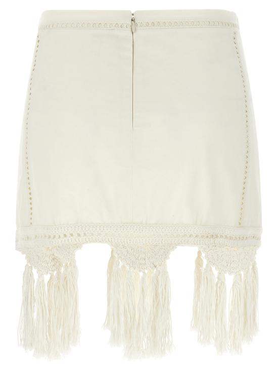 25SS 이자벨마랑 롱 스커트 JU0325FAC1J12I20WH White - ISABEL MARANT